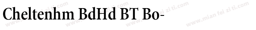 Cheltenhm BdHd BT Bo字体转换